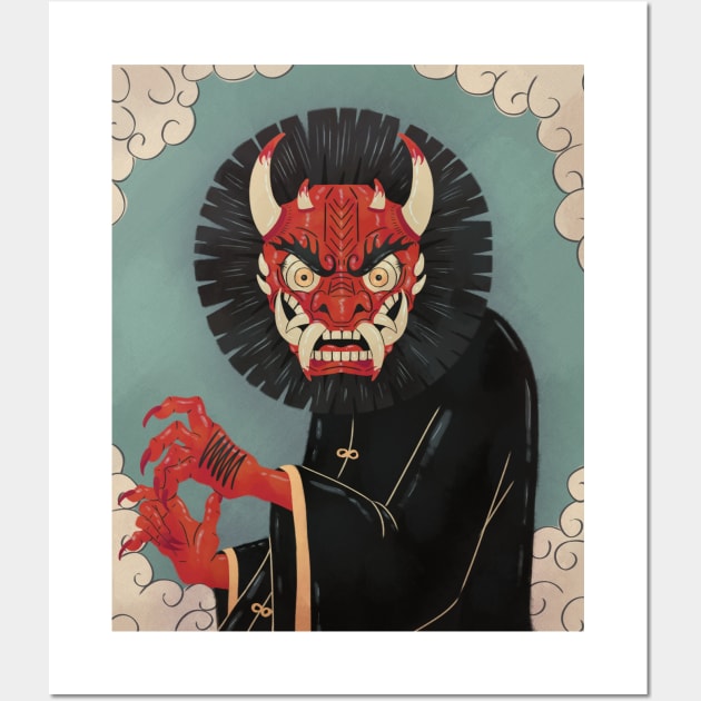 Oni Wall Art by Bratzoid